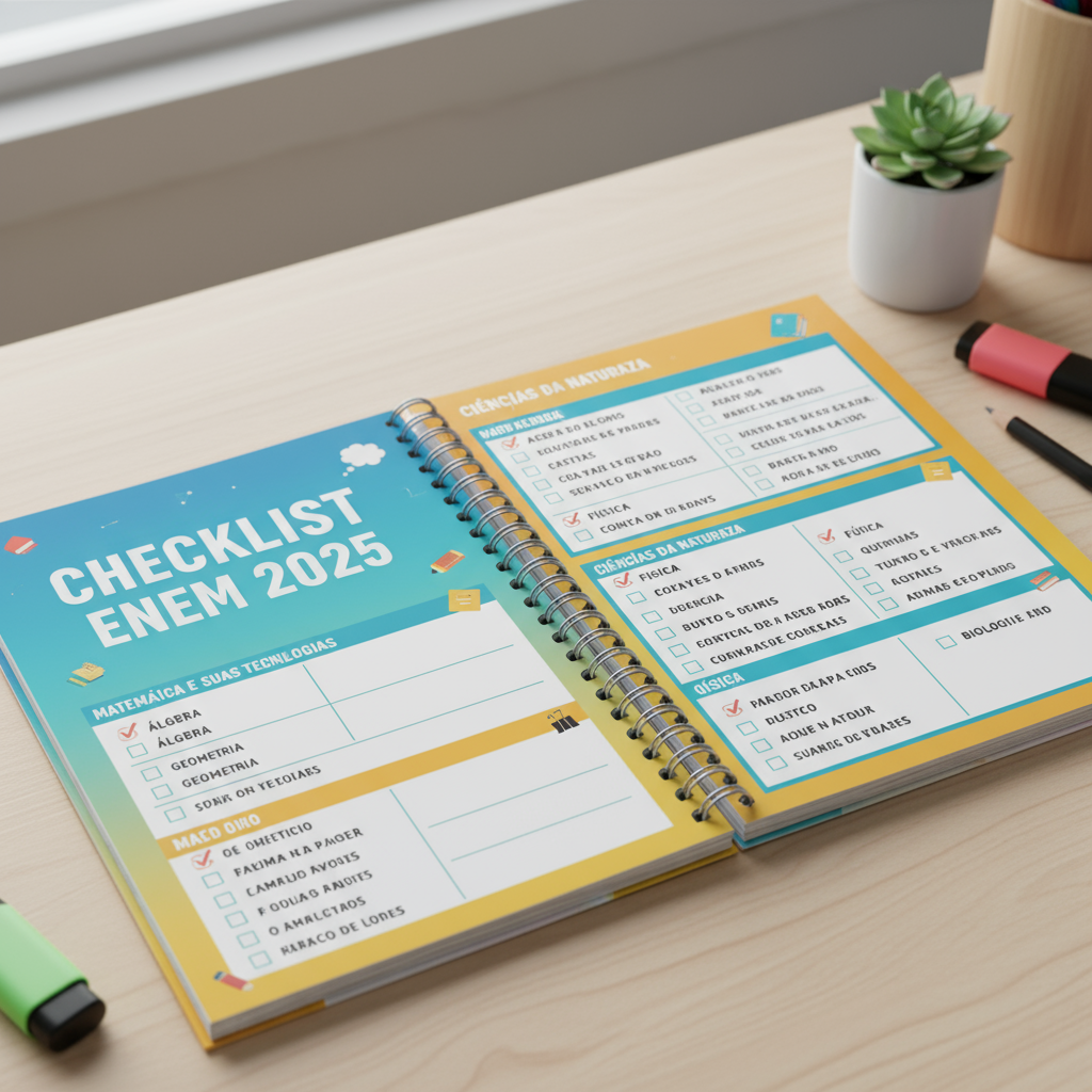 Checklist ENEM 2025 - Produto Digital